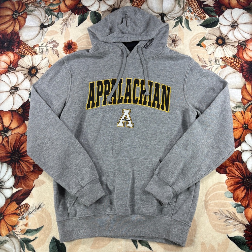 Appalachian State Mountaineers NCAA Colosseum Arch Logo Hoodie Mens Gray Small